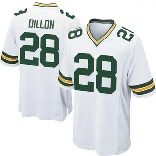Green Bay Packers Men's AJ Dillon Game Jersey - White