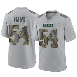 Green Bay Packers Men's A.J. Hawk Game Atmosphere Fashion Jersey - Gray