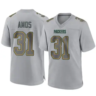 Green Bay Packers Men's Adrian Amos Game Atmosphere Fashion Jersey - Gray
