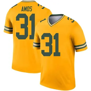 Green Bay Packers Men's Adrian Amos Legend Inverted Jersey - Gold