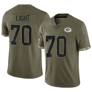 Green Bay Packers Men's Alex Light Limited 2022 Salute To Service Jersey - Olive