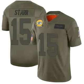 Green Bay Packers Men's Bart Starr Limited 2019 Salute to Service Jersey - Camo