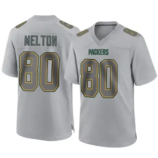 Green Bay Packers Men's Bo Melton Game Atmosphere Fashion Jersey - Gray