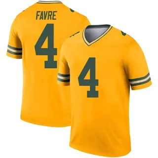 Green Bay Packers Men's Brett Favre Legend Inverted Jersey - Gold