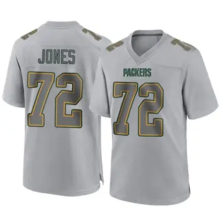 Green Bay Packers Men's Caleb Jones Game Atmosphere Fashion Jersey - Gray