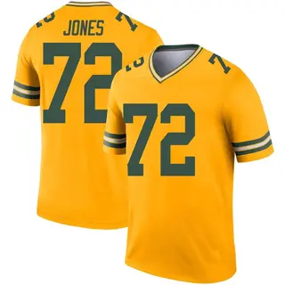 Green Bay Packers Men's Caleb Jones Legend Inverted Jersey - Gold