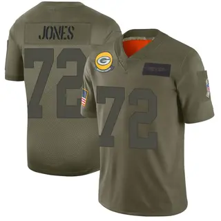 Green Bay Packers Men's Caleb Jones Limited 2019 Salute to Service Jersey - Camo
