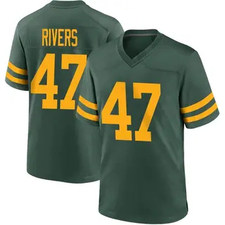 Green Bay Packers Men's Chauncey Rivers Game Alternate Jersey - Green