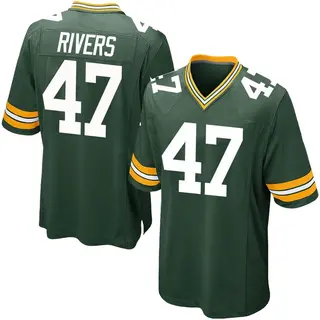 Green Bay Packers Men's Chauncey Rivers Game Team Color Jersey - Green