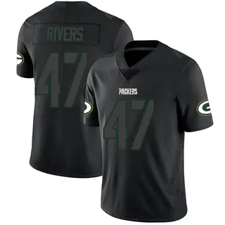 Green Bay Packers Men's Chauncey Rivers Limited Jersey - Black Impact