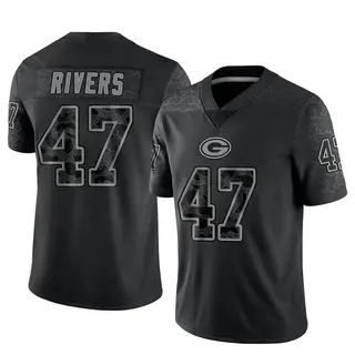 Green Bay Packers Men's Chauncey Rivers Limited Reflective Jersey - Black