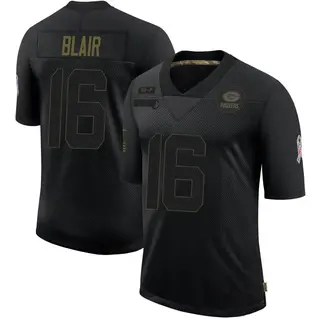 Green Bay Packers Men's Chris Blair Limited 2020 Salute To Service Jersey - Black