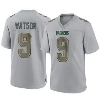 Green Bay Packers Men's Christian Watson Game Atmosphere Fashion Jersey - Gray