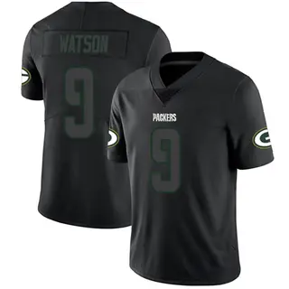 Green Bay Packers Men's Christian Watson Limited Jersey - Black Impact