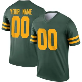 Green Bay Packers Men's Custom Legend Alternate Jersey - Green