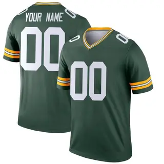 Green Bay Packers Men's Custom Legend Jersey - Green