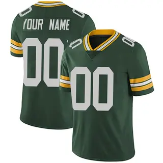 Green Bay Packers Men's Custom Limited Team Color Vapor Untouchable Jersey - Green