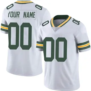 Green Bay Packers Men's Custom Limited Vapor Untouchable Jersey - White
