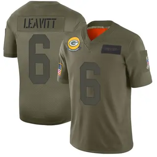 Green Bay Packers Men's Dallin Leavitt Limited 2019 Salute to Service Jersey - Camo