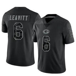 Green Bay Packers Men's Dallin Leavitt Limited Reflective Jersey - Black