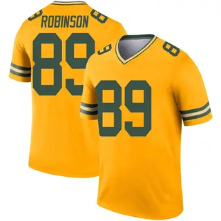 Green Bay Packers Men's Dave Robinson Legend Inverted Jersey - Gold