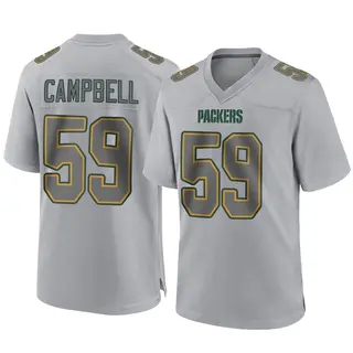 Green Bay Packers Men's De'Vondre Campbell Game Atmosphere Fashion Jersey - Gray