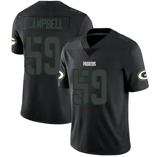 Green Bay Packers Men's De'Vondre Campbell Limited Jersey - Black Impact