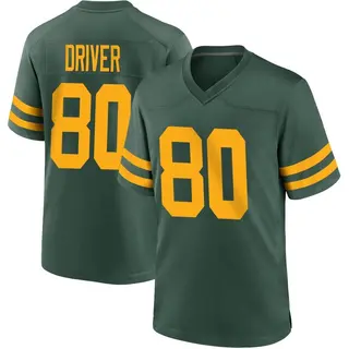 Green Bay Packers Men's Donald Driver Game Alternate Jersey - Green