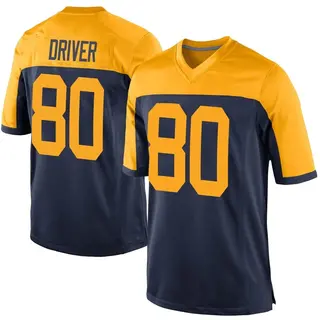 Green Bay Packers Men's Donald Driver Game Alternate Jersey - Navy