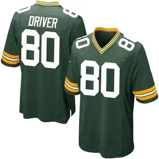 Green Bay Packers Men's Donald Driver Game Team Color Jersey - Green