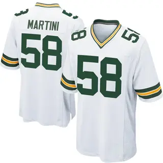 Green Bay Packers Men's Greer Martini Game Jersey - White