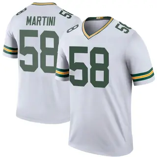 Green Bay Packers Men's Greer Martini Legend Color Rush Jersey - White