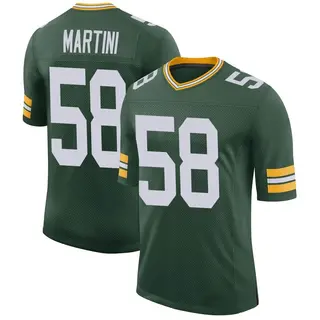 Green Bay Packers Men's Greer Martini Limited Classic Jersey - Green