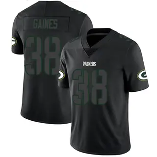 Green Bay Packers Men's Innis Gaines Limited Jersey - Black Impact