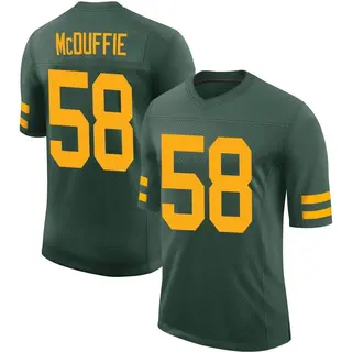 Green Bay Packers Men's Isaiah McDuffie Limited Alternate Vapor Jersey - Green