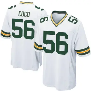 Green Bay Packers Men's Jack Coco Game Jersey - White