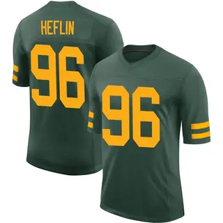 Green Bay Packers Men's Jack Heflin Limited Alternate Vapor Jersey - Green