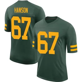 Green Bay Packers Men's Jake Hanson Limited Alternate Vapor Jersey - Green