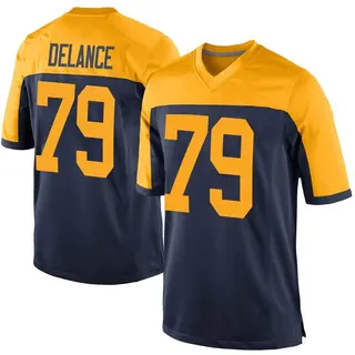 Green Bay Packers Men's Jean Delance Game Alternate Jersey - Navy