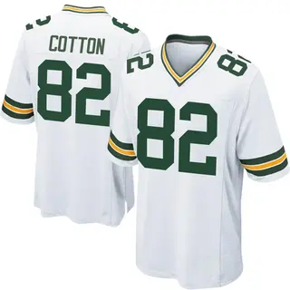Green Bay Packers Men's Jeff Cotton Game Jersey - White