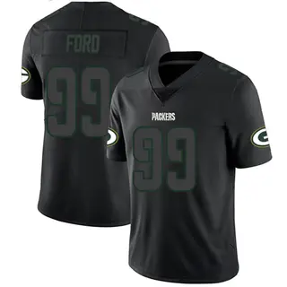 Green Bay Packers Men's Jonathan Ford Limited Jersey - Black Impact