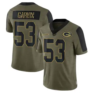 Green Bay Packers Men's Jonathan Garvin Limited 2021 Salute To Service Jersey - Olive