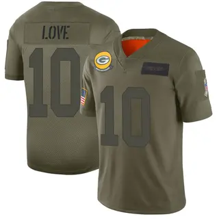 Green Bay Packers Men's Jordan Love Limited 2019 Salute to Service Jersey - Camo