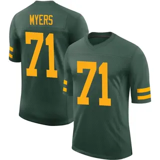 Green Bay Packers Men's Josh Myers Limited Alternate Vapor Jersey - Green