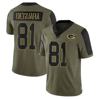 Green Bay Packers Men's Josiah Deguara Limited 2021 Salute To Service Jersey - Olive