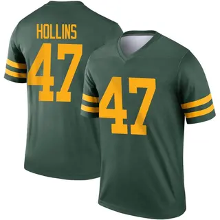 Green Bay Packers Men's Justin Hollins Legend Alternate Jersey - Green