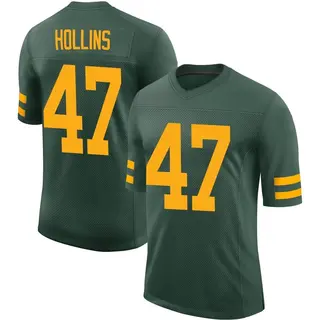 Green Bay Packers Men's Justin Hollins Limited Alternate Vapor Jersey - Green