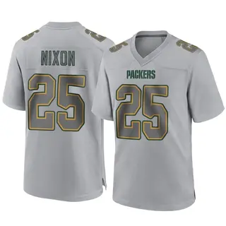 Green Bay Packers Men's Keisean Nixon Game Atmosphere Fashion Jersey - Gray