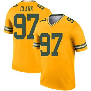Green Bay Packers Men's Kenny Clark Legend Inverted Jersey - Gold