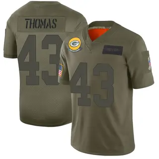 Green Bay Packers Men's Kiondre Thomas Limited 2019 Salute to Service Jersey - Camo